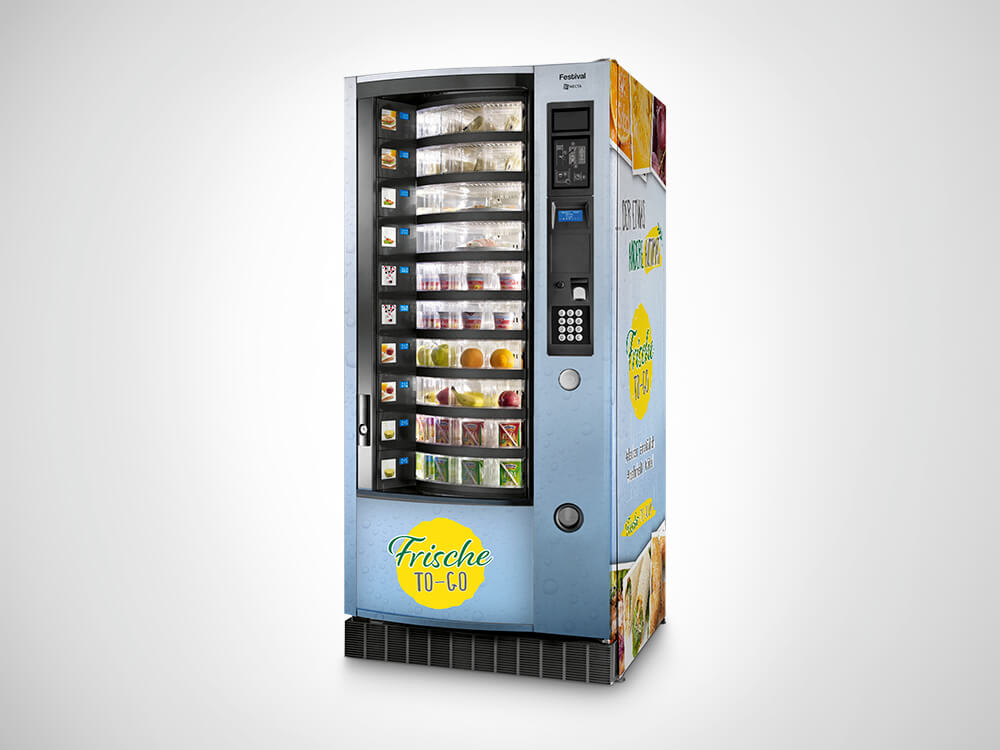 Trabers Eventfabrik - Großformatdrucke - Beschriftung von Snack-Automaten
